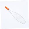 FUNOMOCYA Fish Grill Basket with Wooden Handle, Stainless Steel Mesh Clip for Grill view 3