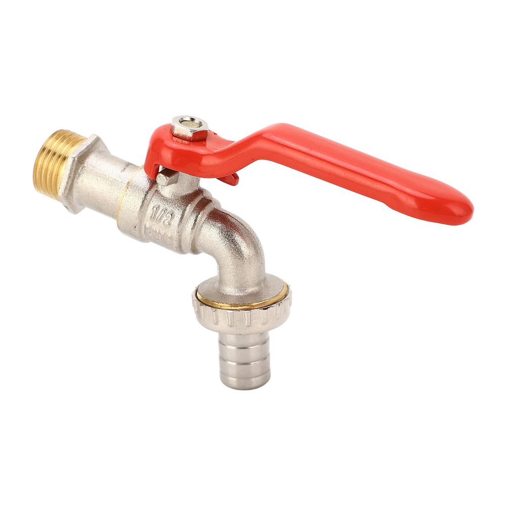 Culnflun Brass Male-Threaded Hose Bibb, G1/2-Inch Inlet, G3/4-Inch Outlet