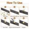 QUARKZMAN 100-Pack 6 mm Hollow Rivets, Gold-Tone Metal Pyramid Studs view 4