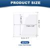 QUARKZMAN 25-Pack Self-Adhesive Label Holders, 8 x 8 cm, Clear view 2