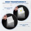 QUARKZMAN 25-Pack Self-Adhesive Label Holders, 8 x 8 cm, Clear view 4