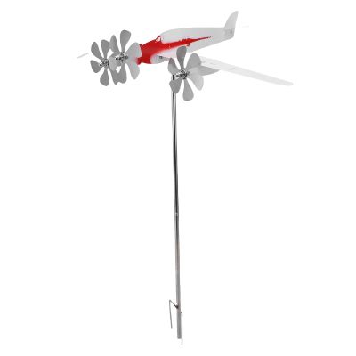 Airplane Wrought-Iron Wind Spinner
