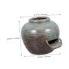 ibasenice Ceramic Garden Waterfall Fountain with Traditional Design view 2