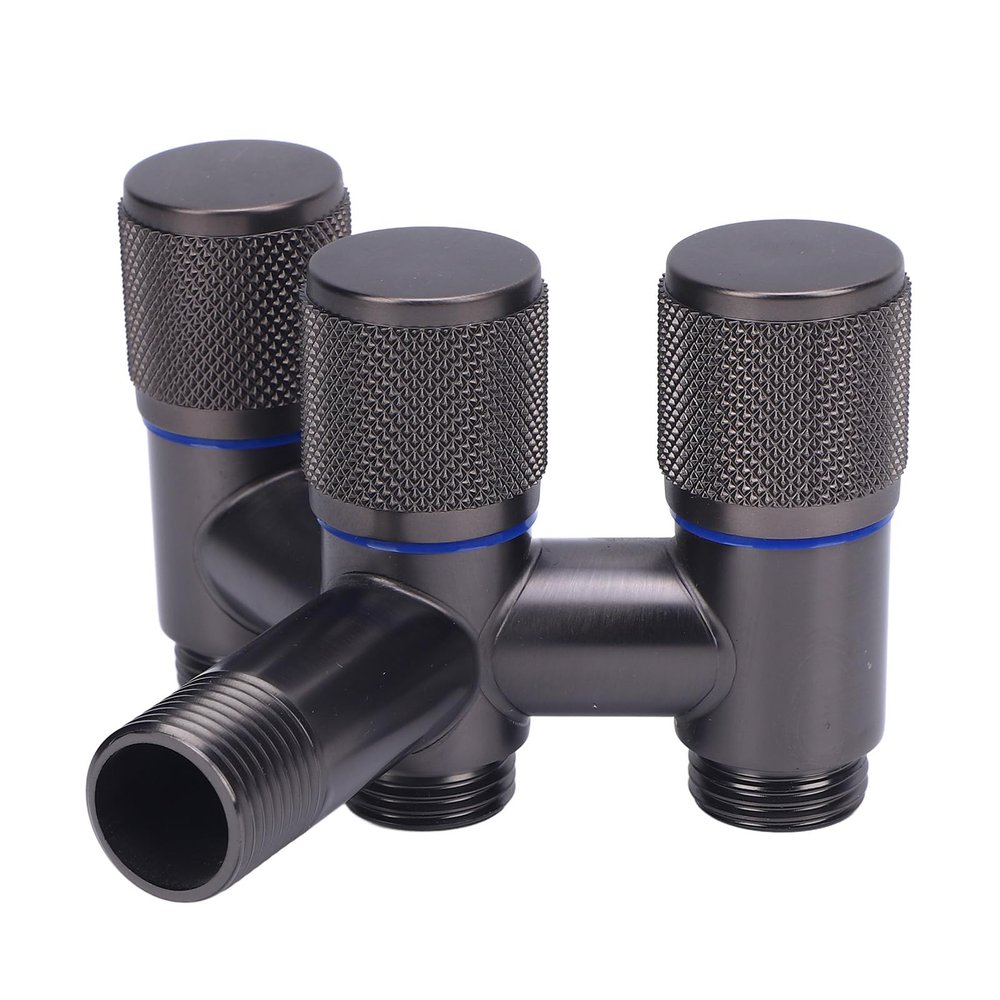 Qcwwy External Solid Copper Garden Hose Distributor with 3 Outlets