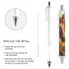 KWQDOZF Brown Horse with Sunflowers Retractable Gel Pens, 0.5 mm Fine Black Ink, Smooth Writing, 2-Pack view 4