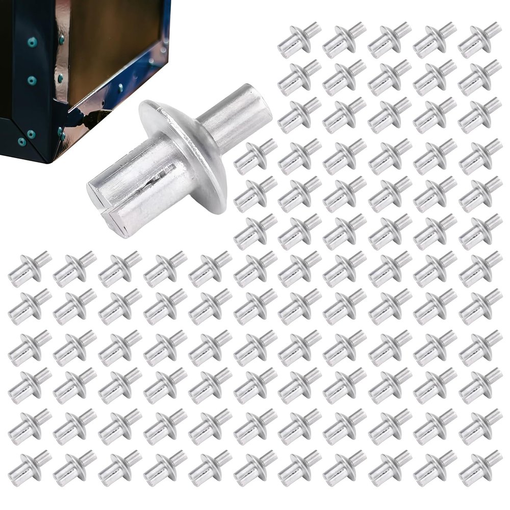 Aluminum Blind Rivets, Semi-Round Head, Hammer-Drive