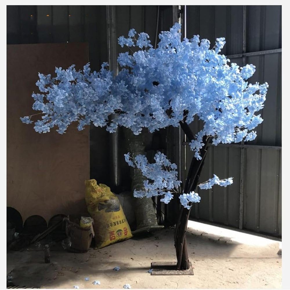 Artificial Cherry Blossom Tree, Japanese-Style Pink Tree for Indoor and Outdoor Use, 2.5 × 2 m / 98 × 78 in