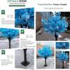 Artificial Cherry Blossom Tree, Japanese-Style Pink Tree for Indoor and Outdoor Use, 2.5 × 2 m / 98 × 78 in view 3