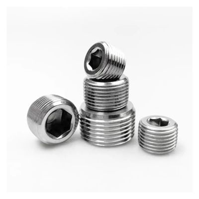 RVBLRDSE 5-Piece 1/2" BSPT Male Thread 304 Stainless Steel Internal Hex Pipe Fitting End Cap