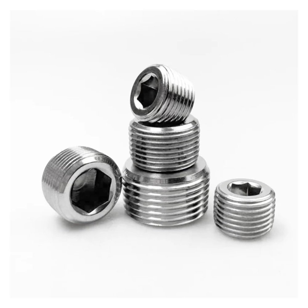 RVBLRDSE 5-Piece 1/2" BSPT Male Thread 304 Stainless Steel Internal Hex Pipe Fitting End Cap
