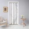 Mateju Opaque Door Curtain with Grommets, White Marble Print, Blackout Thermal Curtain, Room Divider, 150 x 200 cm view 1