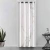 Mateju Opaque Door Curtain with Grommets, White Marble Print, Blackout Thermal Curtain, Room Divider, 150 x 200 cm view 3