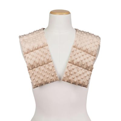 Sensory Owl 2 kg Weighted Collar for Children and Adults - Stress Relief, Autism Spectrum & ADHD Aid - Minky Cappuccino