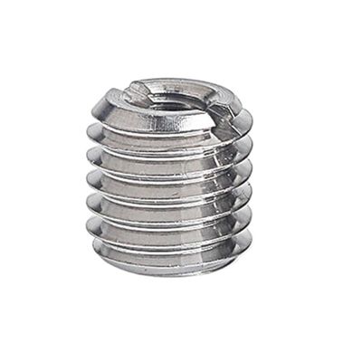 DXEAIN Threaded Insert, Thread Repair Insert, M4–M20, Slotted Internal-External Thread Sleeve, M4×M10×10 mm, 2 pcs