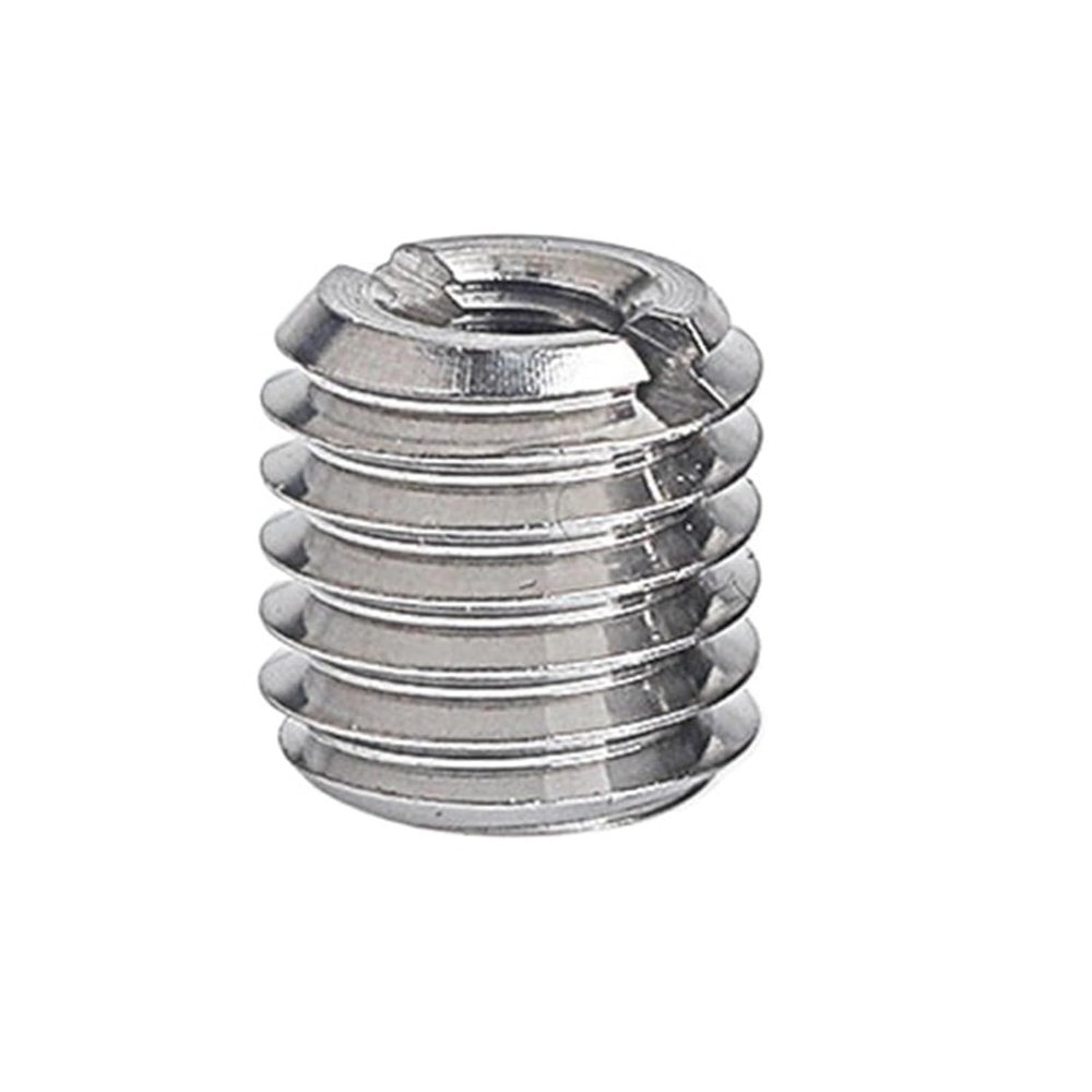 DXEAIN Threaded Insert, Thread Repair Insert, M4–M20, Slotted Internal-External Thread Sleeve, M4×M10×10 mm, 2 pcs