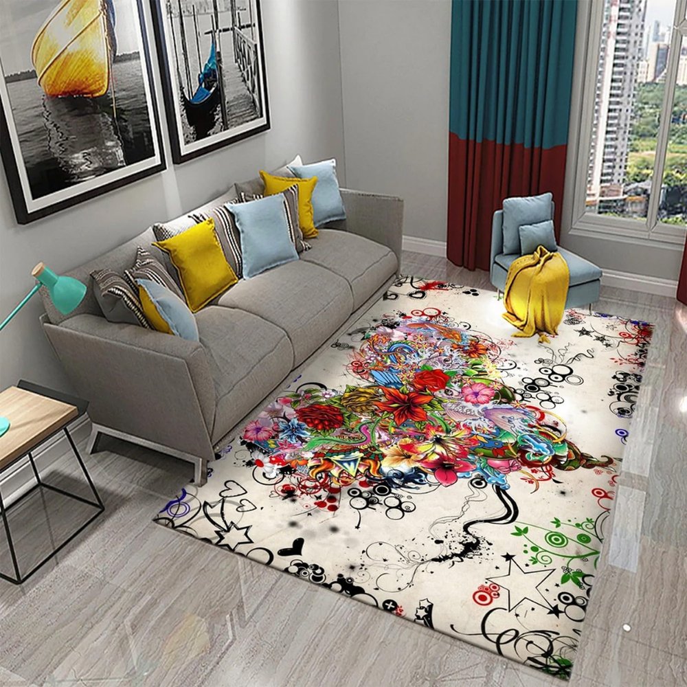 Fumatte 3D Heart-Shaped Love Rug, 120 x 160 cm