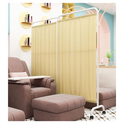Folding Medical Privacy Screen, 1–6 Panels, 6 ft Room Divider, Removable Nylon-Silk Fabric, Tempo