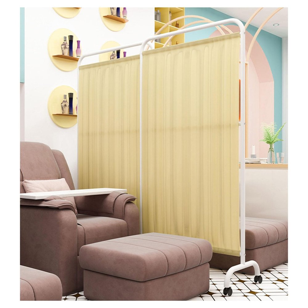 Folding Medical Privacy Screen, 1–6 Panels, 6 ft Room Divider, Removable Nylon-Silk Fabric, Tempo