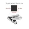 Stainless Steel Square Tube 20 mm x 1 mm, Welded Hollow Profile, 100 mm Long view 2