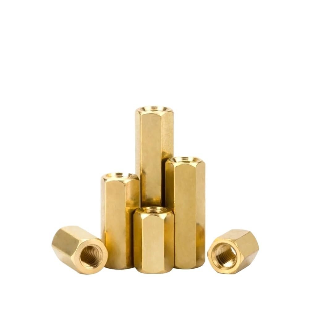 1,050-Piece M2 M2.5 M3 M4 M5 Brass PCB Standoffs, Female-to-Female, 9 mm