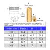 1,050-Piece M2 M2.5 M3 M4 M5 Brass PCB Standoffs, Female-to-Female, 9 mm view 4