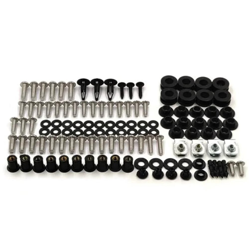 CSSPDM Motorcycle Fairing Screws and Washers Kit for Ninja 250 EX250R 2008–2012, 113-Piece