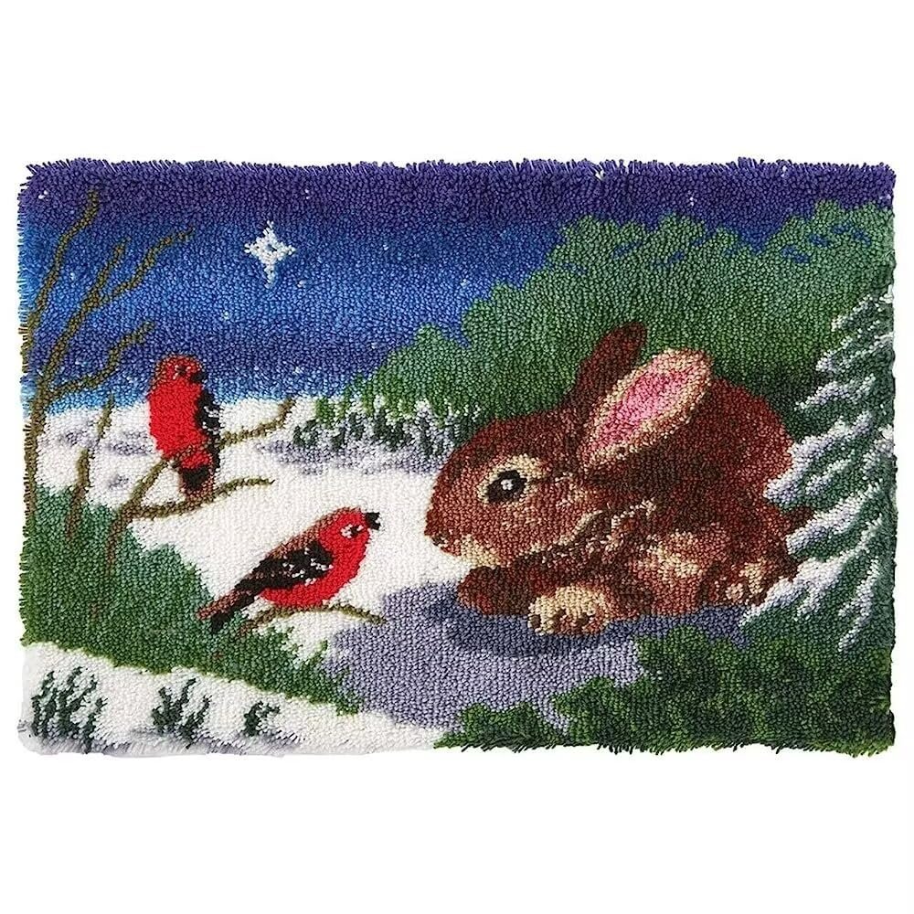 ROCKY&CHAO Latch Hook Rug Kit, DIY, 60 x 40 cm