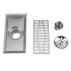 HYFEUOKF Stainless Steel Drain Channel, 20 x 10 cm, with Tile Insert view 2