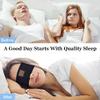 Wireless Sleep Headphones Headband with Sleep Mask for Side Sleeping, Sports, Yoga & Relaxation (Black) view 2