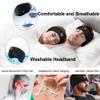 Wireless Sleep Headphones Headband with Sleep Mask for Side Sleeping, Sports, Yoga & Relaxation (Black) view 3