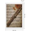 Customizable Diamond Painting Kit with Flute Music, Full Drill, Round Gems, 20.3 x 30.5 cm view 2