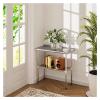 Stainless Steel Work Table with Adjustable Shelf and Backsplash view 2