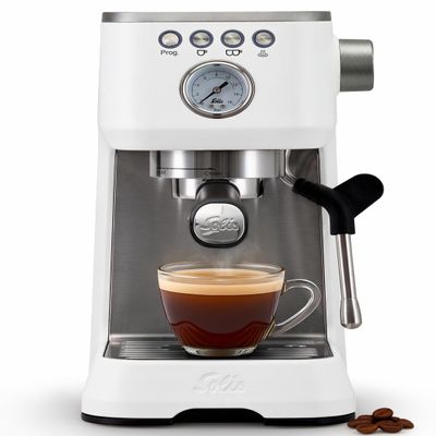 Solis Barista Perfetta Plus Portafilter Espresso Machine, White, Type 1170
