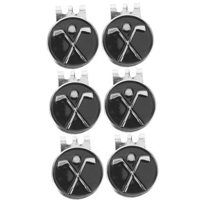Milisten 3 Sets Golf Hat Clips with Magnetic Ball Markers, Sturdy Golf Accessories, 2 Pieces × 3