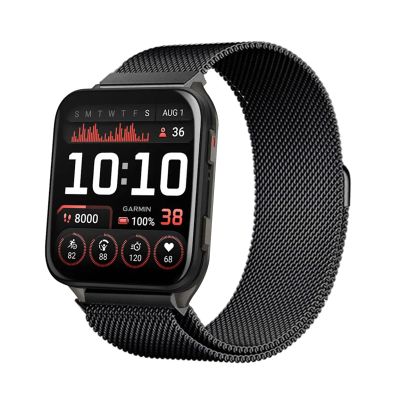 Compatible Metal Stainless Steel Woven Magnetic Replacement Band for Garmin Venu X1, Quick Release, One Size
