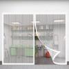 Adjustable Magnetic Insect Screen Door 163 x 255 cm, Light-Transmitting, Easy Installation, Self-Closing, White view 1
