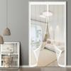 Adjustable Magnetic Insect Screen Door 163 x 255 cm, Light-Transmitting, Easy Installation, Self-Closing, White view 2