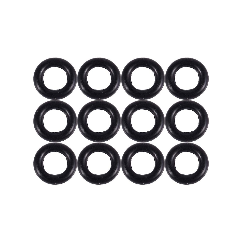 Remingtape Black Rubber O-Ring Seals, 9 mm OD x 5 mm ID x 2 mm, 12-Pack