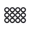 Remingtape Black Rubber O-Ring Seals, 9 mm OD x 5 mm ID x 2 mm, 12-Pack view 1