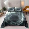 Vortex Sea Abyss 3D Bedding Set, 135 x 200 cm view 3