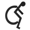 IMIKEYA Modern WC Sign, Easy to Install, Stainless Steel, Weather-Resistant, for Public Places and Restaurants view 1