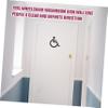 IMIKEYA Modern WC Sign, Easy to Install, Stainless Steel, Weather-Resistant, for Public Places and Restaurants view 3