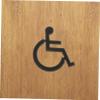 IMIKEYA Modern WC Sign, Easy to Install, Stainless Steel, Weather-Resistant, for Public Places and Restaurants view 4