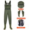 CYHTYM Lightweight Waterproof Waders for Men and Women, Fishing, Farming, and Car Washing (Green, EU 37) view 2