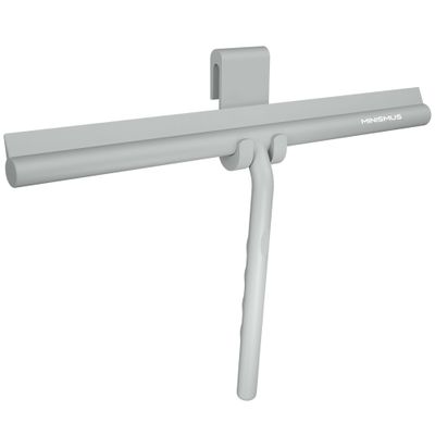 Minismus Shower Squeegee with Holder, 33 cm, Gray