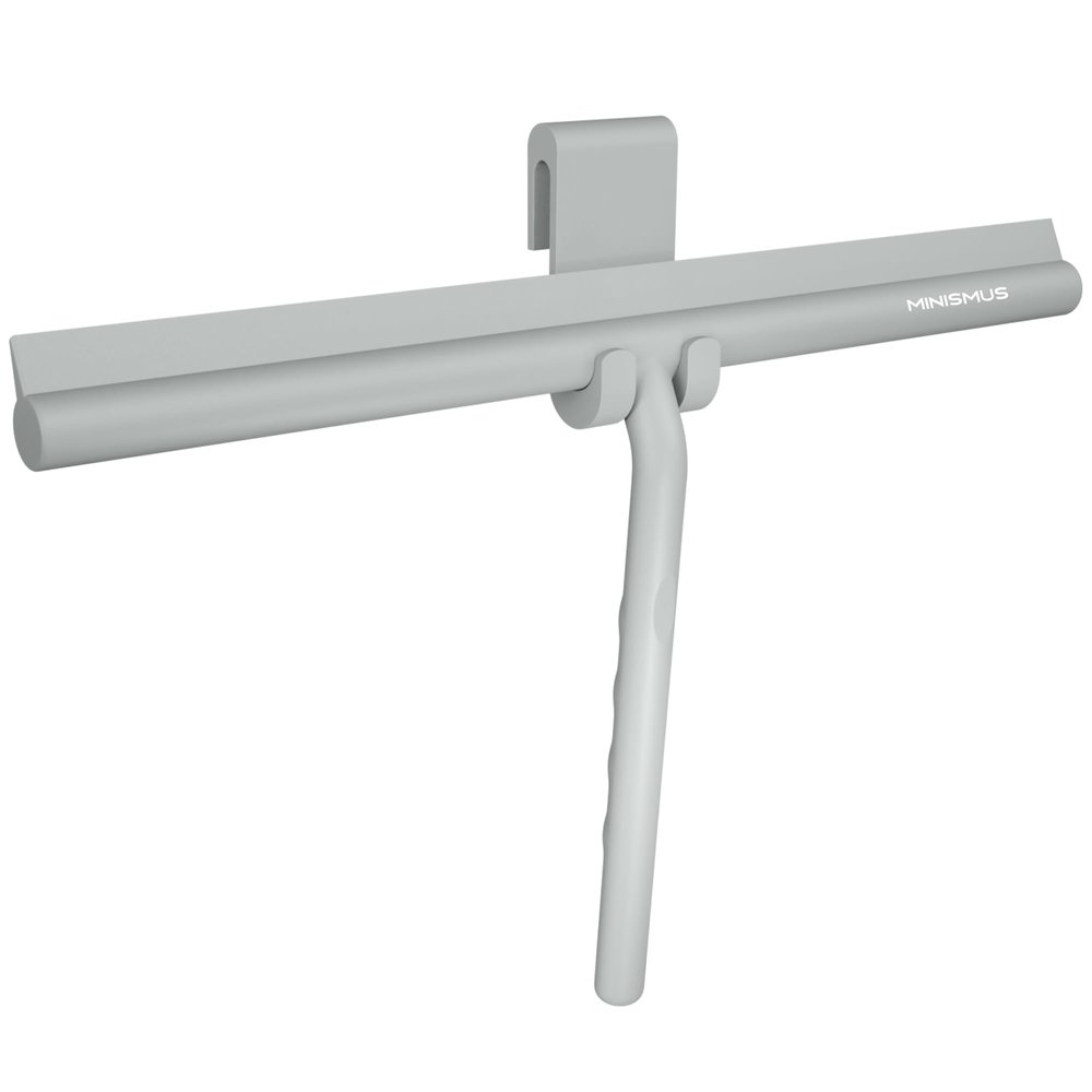 Minismus Shower Squeegee with Holder, 33 cm, Gray