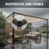 Amgo Pergola Brackets, 4 x 4 in., 3-Way Right-Angle Corner, with Screws, 2-Pack view 3