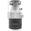 3/4 HP 3,600 RPM Electric Kitchen Waste Disposer, 1,150 mL, with Air Switch view 3