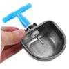 KONTONTY 6-Piece Rabbit Waterer Set, Scratch-Resistant Stainless Steel Automatic Bowl Holder view 4