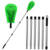 JUMPLAWN Gutter Cleaning Brush for Extended Reach with Stainless Steel Telescopic Pole, Adjustable Length for Removing Leaves and Dirt view 1